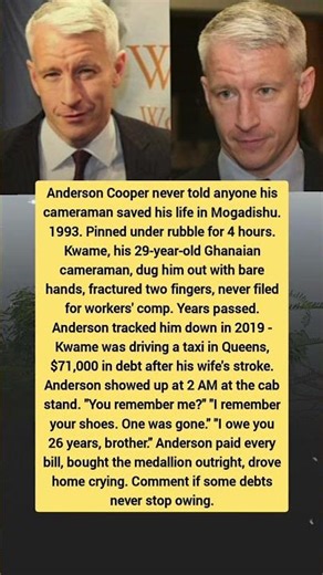 The Cameraman Who Saved Anderson Cooper’s Life After 26 Years
