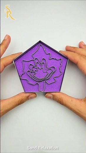 🍁 Kinetic Sand Cutting ASMR SHAPES Satisfying Video #shorts