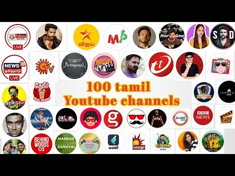 top 100 tamil best youtube channels list | famous youtube channel