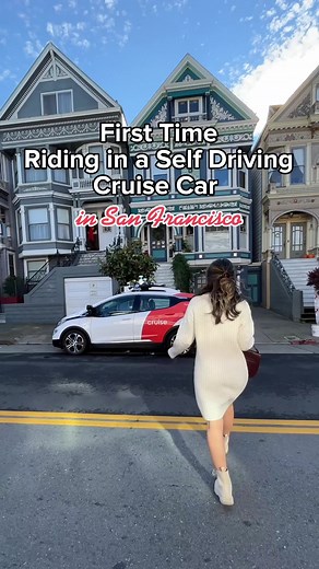 Most futuristic experience you must try in San Francisco! You're in control of the entire #driverless ride from the Cruise app 🚗 @Poppy the AV #techtok #ad #cruiseasyouare