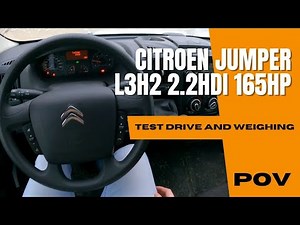 Citroen Jumper L3H2 2021 (2.2 HDi 165HP) | 4K POV Test Drive | Cold Start | Weighing | Acceleration