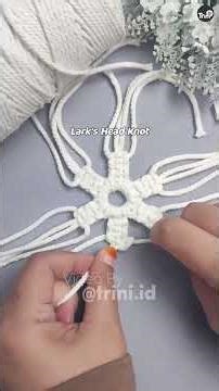 Macrame Snowflakes Tutorial #macrametutorial #shorts