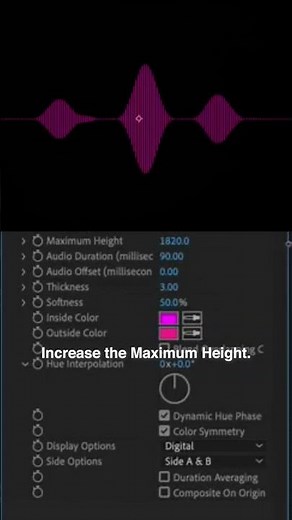 How to create a VIDEO in AUDIO Spectrum in Adobe After Effects