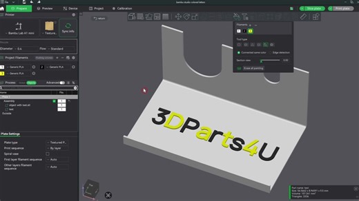🎨 How To Paint In Bambu Studio - Bambu Studio Text Tutorial - Bambu Lab Studio Tutorial