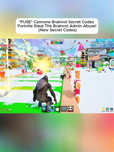 *FUSE* Cannone Brainrot Secret Codes Fortnite Steal The Brainrot Admin Abuse! (New Secret Codes) Part 1 #fortnite #brainrotcodes #stealthebrainrot #newsecret #secretcodes