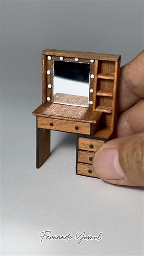 4.2K reactions · 217 shares | Made a DIY miniature vanity mirror – it’s easy, fun, and totally adorable! #MiniatureArt #dioramaartist #miniaturequotes #miniatureartwork #fyp #everyone #dioramaart #filipino #miniature #DIY #diorama | Fernando Yumul | Facebook