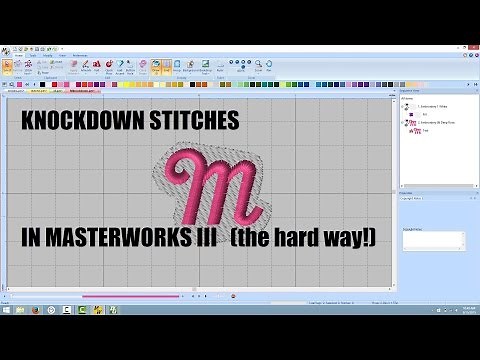 Masterworks III - Creating a Knockdown Stitch (the hard way)