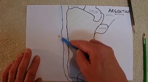 ASMR - Map of Argentina - Australian Accent - Chewing Gum & Describing in a Quiet Whisper