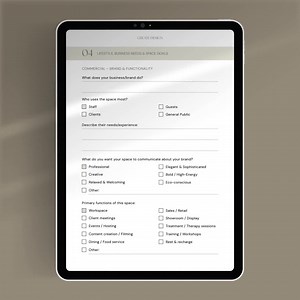Interior Design Client Questionnaire Template Canva | Digital Intake Form for Designers & Decorators | Project Planning - Etsy Australia