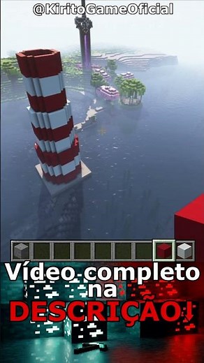 CONSTRUINDO UM FAROL FUNCIONAL NO MINECRAFT 1.20 #minecraft120 #redstone