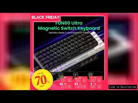 Akko MonsGeek FUN60 Ultra Mechanical Gaming Keyboard Magnetic Switch 60% Rapid Trigger 8K HE/TMR Cus