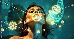 girl with a magic wand