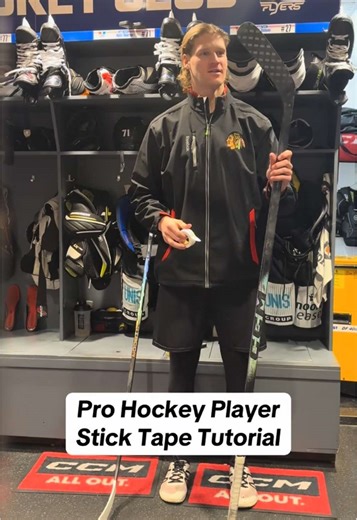 Pro Hockey Player Stick Tape Tutorial