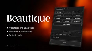Animated Typeface - Beautique Display