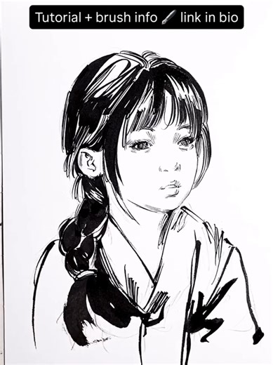 Creating a Manga-Inspired Ink Portrait