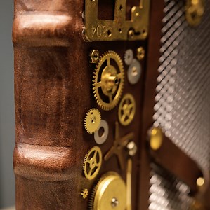 Old fashioned leather handmade notebook | Green Bean