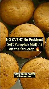 No Oven Pumpkin Muffins Recipe | Soft & Fluffy Stovetop Baking