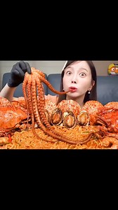 41 reactions · 3 comments | Pasta Seafood #ssoyoung #mukbang #asmr #asmrsounds #eating #eatingshow #food #Foodie #fyp #foryou #trending #viral | Balyjing | Facebook
