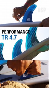 If you're looking for a blend of maneuverability, speed, and response from your fins, then look at the NSP Performance Series fins. Made in a lightweight honeycomb construction with a balanced flex pattern, these fins are designed to increase drive down the line while maintaining hold in your turns. Perfect fins for all conditions. Featured here is the 4.7 thruster set-up: https://www.nspsurfboards.com/product/surf/s-acc/performance-thruster/ Available as Thruster, Quad, or Single fins. | NSP - 