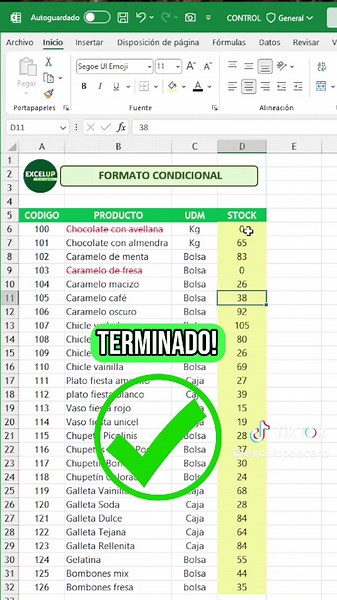 Super tips de Excel: Inventario con formato condicional