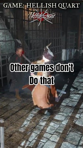 Swords don't stop moving if you get hit? #hellishquart #fightinggames #gaming #games