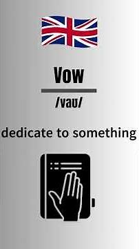 How to Pronounce Vow in English-British Accent #britishpronounciation #britishaccent