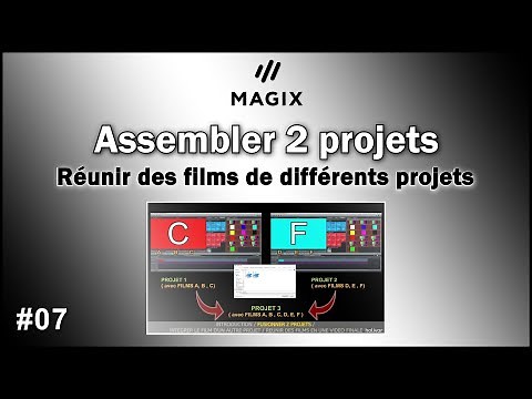 Assembler deux films, fusionner deux projets Tutoriel Magix Video Deluxe Holivar
