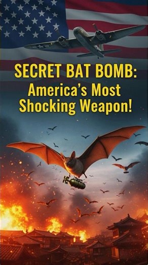 History Legends Reveal: America’s Crazy Bat Bomb Weapon in WWII #shorts