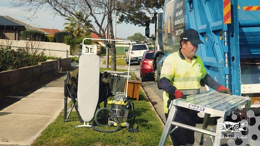 We provide four free residential hard waste collection services each year to help you to dispose of waste items too heavy or large for the blue bin. To use this service, simply make a booking either online via our website, or by calling 8405 6600. Items must be placed out the night before collection and be able to be safely lifted by two people. Position items on the nature strip in a safe manner, clear of walkways, and not on the road or footpath, in an area not exceeding 2 metres in length and
