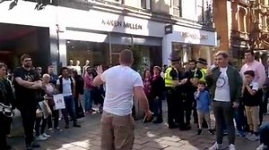 Adam Campbell gets arrested "again" by unlawful cops in Glasgow Scotland! Adam is a ferocious preacher of the Gospel.... | JeremiahCry Ministries