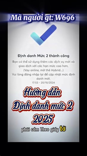 Hướng dẫn cách định danh mức 2 để thiết lập hạn mức chuyển tiền trên app MBBank #mbbank #xuhuong #xuhuongtiktok #genz #taikhoanmb #magioithieumb