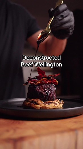 Deconstructed Beef Wellington Recipe with Filet Mignon and Prosciutto