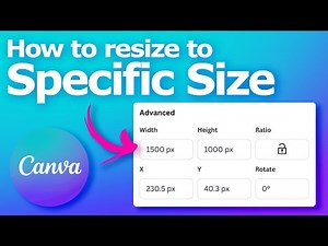 How to resize image to specific size in Canva