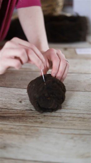 Claudia -Cedar Hill Fiber Farm on Instagram: "Make wool dryer balls with me! The first step is lightly needle felting a section of wool into a ball. Needle felting is done with a barbed needle that that when jabbed into the wool repeatedly felts together the scales on the wool fibers. Once it is in a rough ball shape, the wool is placed in a fabric tube, tied securely, washed in hot water and dried on high in the dryer. The result is a compact felt ball that can be used in place of dryer sheets,
