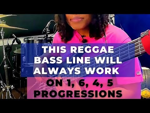 This reggae bassline will always work on 1, 6, 4, 5 progressions | sound pro