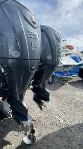 New quad 350 Yamaha Outboards are hung! This 2024 42’ Freeman Boatworks will be available soon! | Capt. Nick Stanczyk