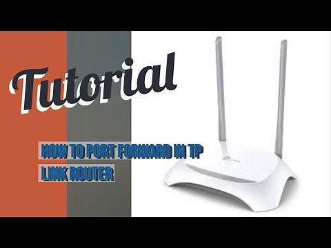 | How to port forward ports on a TP Link router ( TL-WR840N ) | Easy tutorial |