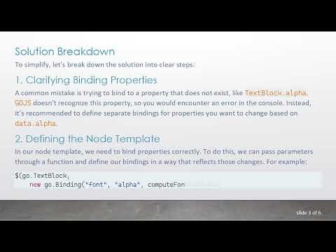 Mastering GOJS Custom Bindings with Dynamic Text Styles
