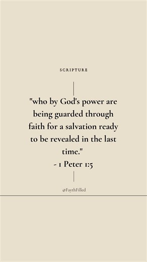 "Guarded" is phroureo: garrisoned by God's power, a watch that never sleeps.