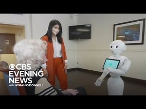 Nursing home uses robot to help patients with dementia
