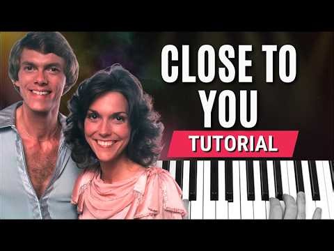 How to play "Close to you" (The Carpenters) - Piano tutorial and sheet music