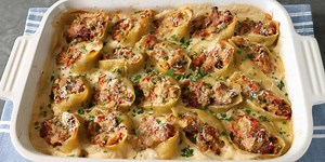 Clams Casino Stuffed Pasta Shells