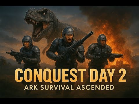 🔥 Ark Survival Ascended: Conquest Day 2 – Raids, PvP & Big Progress! 🔥