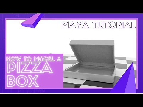 Modeling a Pizza Box - Maya Tutorial