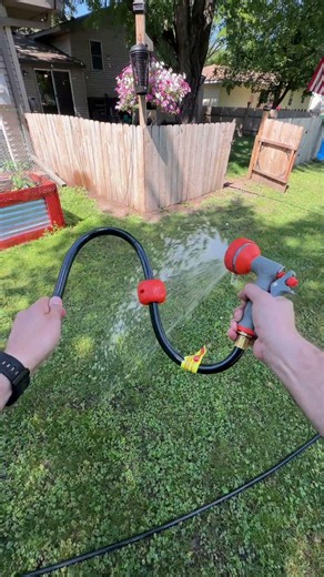 Transform Your Garden Routine with This Self-Retracting Watering Gear #Gardening #GardenTips
