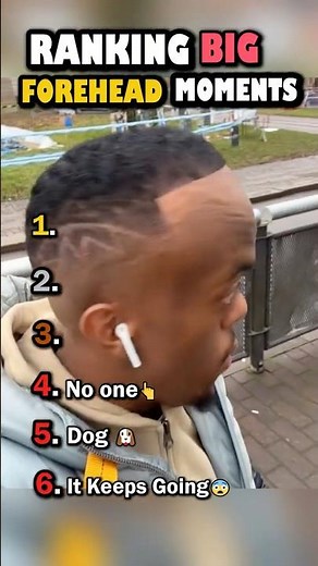 Ranking Big Forehead Moments 👽 #shorts #memes