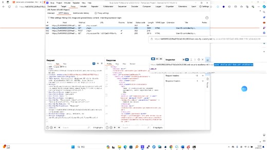 Lab User ID controlled by request parameter, with unpredictable user IDs