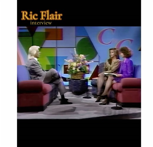 Ric Flair's Charismatic Interview and Flirting Moments