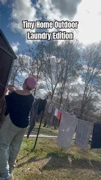 Wash day using our Tiny Washer! I give it 5 star reviews!! #laundry #washingmachine #tinyhouse #diy