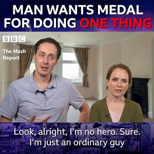 3.5M views · 2.2K reactions | BREAKING NEWS: Man wants medal for doing one thing.  | BBC Two | Facebook